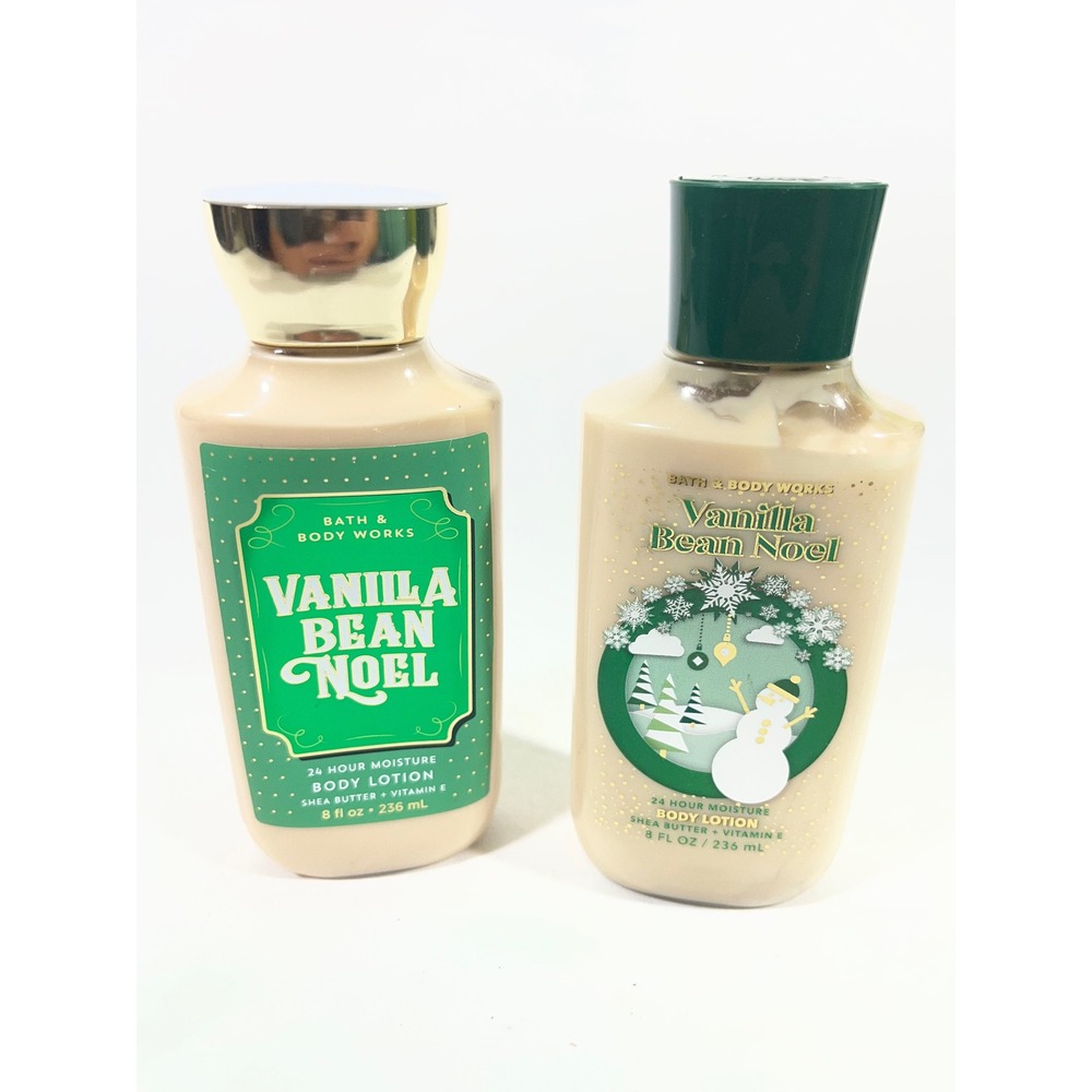 Bath & Body Works Vanilla Bean Noel Body Lotion 8oz Set of 2 Holiday Christmas